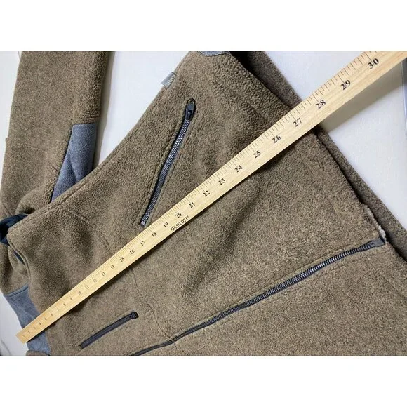 Kuhl Mens Alpenwurx Fleece Full Zip Jacket Size Medium Brown Faux Sherpa Outdoor - Picture 5 of 16